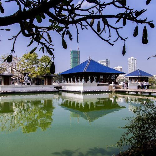 Gangaramaya Temple in Colombo, Sri Lanka