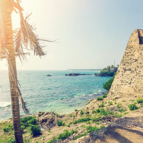 view from walls at fort Galle